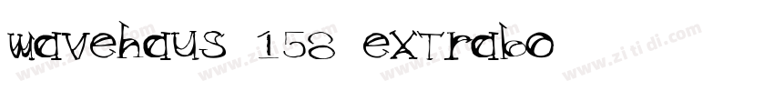 wavehaus 158 extrabo字体转换